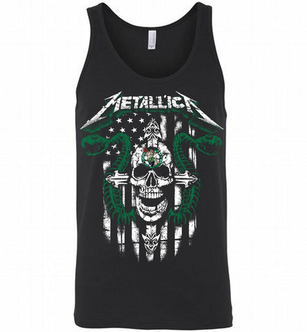 Metallica Boston Celtics Logo Tank - zezetee