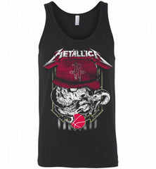 Metallica Skull Snake Houston Rockets Tank - zezetee