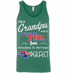 I'M A Grandpa And A Louisiana Tech Bulldogs Fan Tank - zezetee