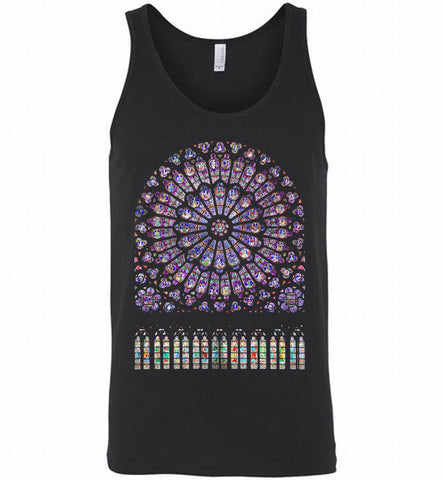 Notre Dame The Stained Glass Paris Memory Tank - zezetee