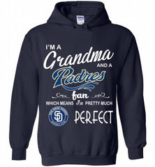 I'M A Grandma And A San Diego Padres Fans Gift Hoodie - zezetee
