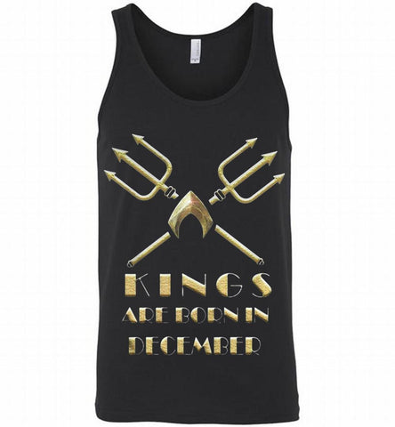 AQUAMAN KINGS ARE BORN IN DECEMBER Tank - zezetee