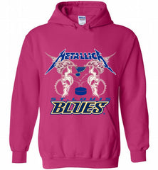 Metallica St Louis Blues Logo Hoodie - zezetee