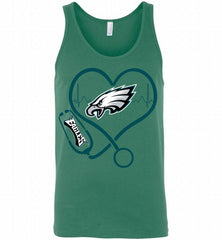 Nurse Heartbeat Philadelphia Eagles Tank - zezetee