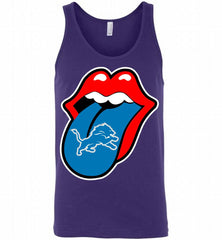 Detroit Lions  x The Rolling Stones Logo Tank - zezetee