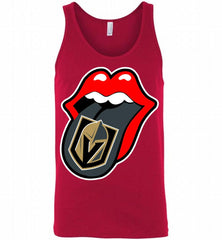 Vegas Golden Knightsg  x The Rolling Stones Logo Tank - zezetee