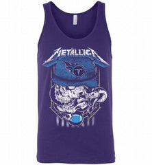 Metallica Skull Snake Tennessee Titans Tank - zezetee