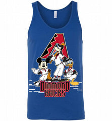 Mickey Goofy Donald Arizona Diamondbacks Teams Tank - zezetee