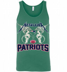 Metallica New England Patriots Logo Tank - zezetee