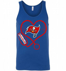 Nurse Heartbeat Tampa Bay Buccaneers Tank - zezetee