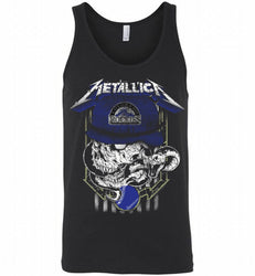 Metallica Skull Colorado Rockies Logo Tank
