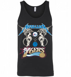 Metallica Philadelphia 76ers Logo Tank