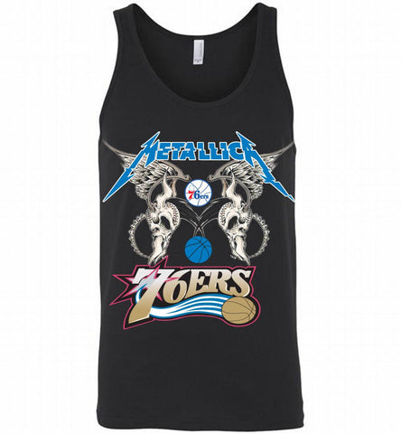 Metallica Philadelphia 76ers Logo Tank - zezetee