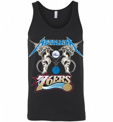 Metallica Philadelphia 76ers Logo Tank - zezetee
