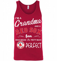 I'M A Grandma And A Boston Red Sox Fans Gift Tank - zezetee