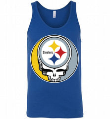 Pittsburgh Steelers Grateful Dead Logo Band Tank - zezetee