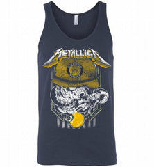 Metallica Skull Pittsburgh Pirates Logo Tank - zezetee