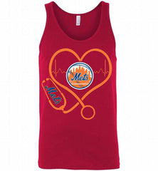 Nurse Heartbeat New York Mets Tank - zezetee