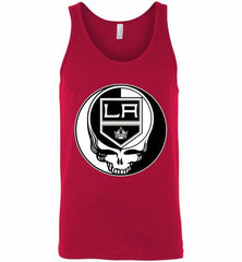 NHL TEAM LOS ANGELES KINGS X GRATEFUL DEAD LOGO BAND Tank - zezetee