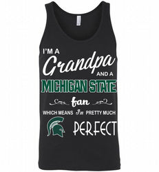 I'M A Grandpa And A Michigan State Spartans Fan Tank