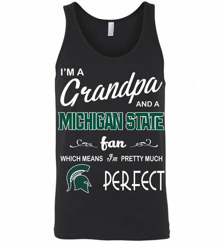 I'M A Grandpa And A Michigan State Spartans Fan Tank - zezetee