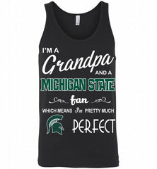 I'M A Grandpa And A Michigan State Spartans Fan Tank - zezetee