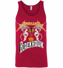 Metallica Chicago Blackhawks Logo Tank - zezetee