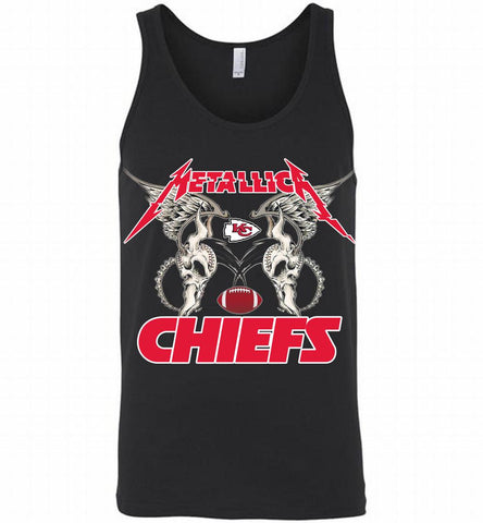 Metallica Kansas City Chiefs Logo Tank - zezetee