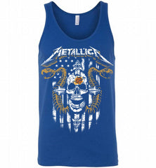 Metallica Snake Skull Phoenix Sun Logo Tank - zezetee