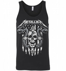 Metallica Snake Skull San Antonio Spurs Logo Tank - zezetee