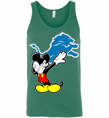 Disney Mickey Mouse Dabbing Detroit Lions Tank - zezetee