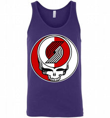 Portland Trail Blazers Grateful Dead Logo Band Tank - zezetee