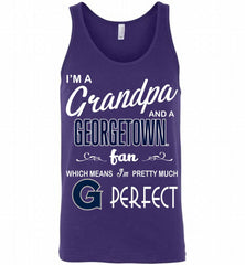 I'M A Grandpa And A Georgetown Hoyas Fan Tank - zezetee