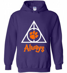 CLEMSON TIGERS UNIVERSITY PAW DEATHLY HALLOWS ALWAYS GIFT Hoodie - zezetee