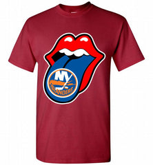New York Islanders  x The Rolling Stones Logo Shirt - zezetee