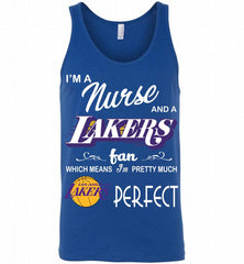 I'M A Nurse And A Los Angeles Lakers Fans Perfect Tank - zezetee