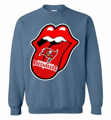Tampa Bay Buccaneers  x The Rolling Stones Logo Crewneck Sweatshirt - zezetee
