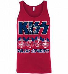 Kiss Dallas Cowboy Logo Tank - zezetee