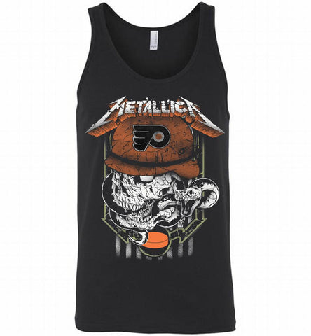 Metallica Skull Snake Philadelphia Flyers Tank - zezetee