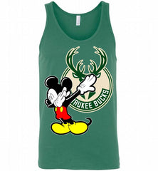 Disney Mickey Mouse Dabbing Milwaukee Bucks Tank - zezetee