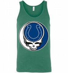 Indianapolis Colts Grateful Dead Logo Band Tank - zezetee