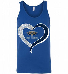 New Orleans Pelicans In Diamond Heart Tank - zezetee