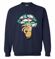 NFL Philadelphia Eagles Lip Shut The Fuck Up Crewneck Sweatshirt - zezetee