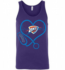 Nurse Heartbeat Love Oklahoma City Thunder Tank - zezetee