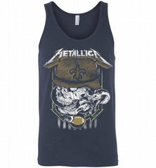Metallica Skull Snake New Orleans Saints Tank - zezetee