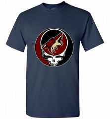 NHL TEAM ARIZONA COYOTES X GRATEFUL DEAD LOGO BAND Shirt - zezetee