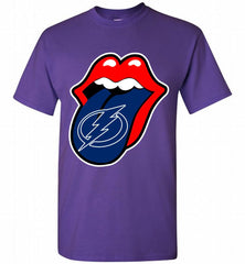 Tampa Bay Lightning  x The Rolling Stones Logo Shirt - zezetee