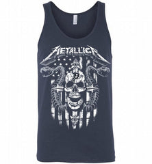 Metallica Snake Skull San Antonio Spurs Logo Tank - zezetee