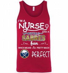 I'M A Nurse And A Buffalo Sabres Fans Gift Tank - zezetee