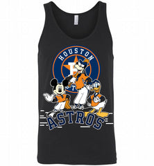 Mickey Goofy Donald Houston Astros Teams Tank - zezetee